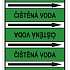Značení potrubí, čištěná voda